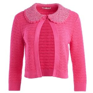 NWT Alice + Olivia embellished collar cardigan “Anika” size Small - Brand New